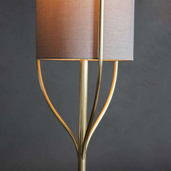 Armstrong Lighting:Fraser Satin Brass Floor Lamp