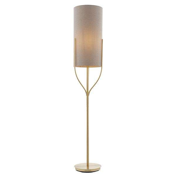 Armstrong Lighting:Fraser Satin Brass Floor Lamp