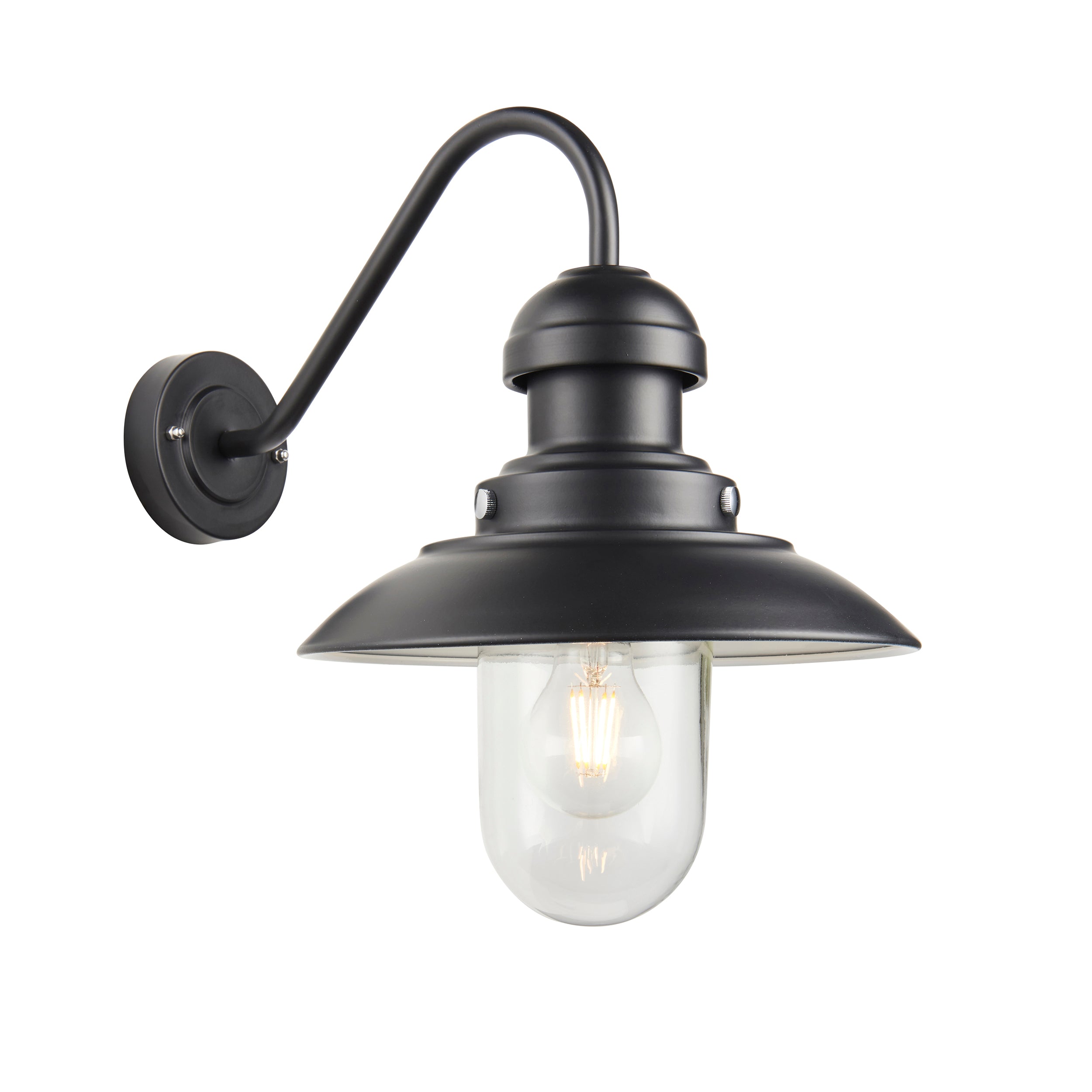 Hereford Wall Light. Black Medium