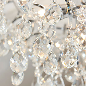 Alisona Beautiful Glass Crystal Bathroom Ceiling Light 490mm