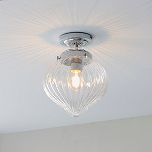 Cheston Ribbed Glass Ceiling Light