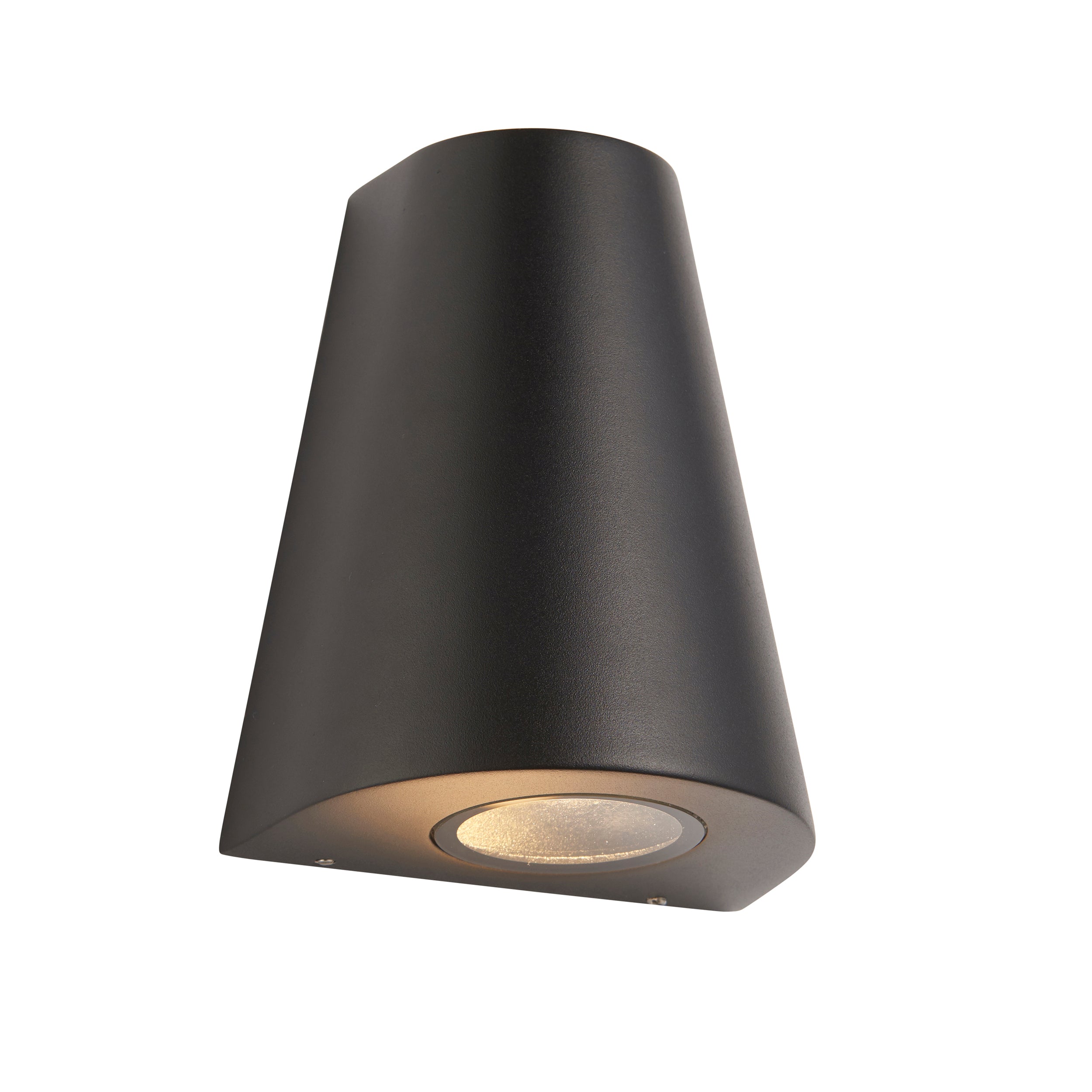 Helm Up & Down Wall Light. Textured Black Finish