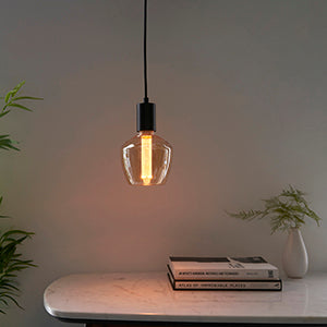 Scandi E27 LED Designer Bulb Amber Tinted