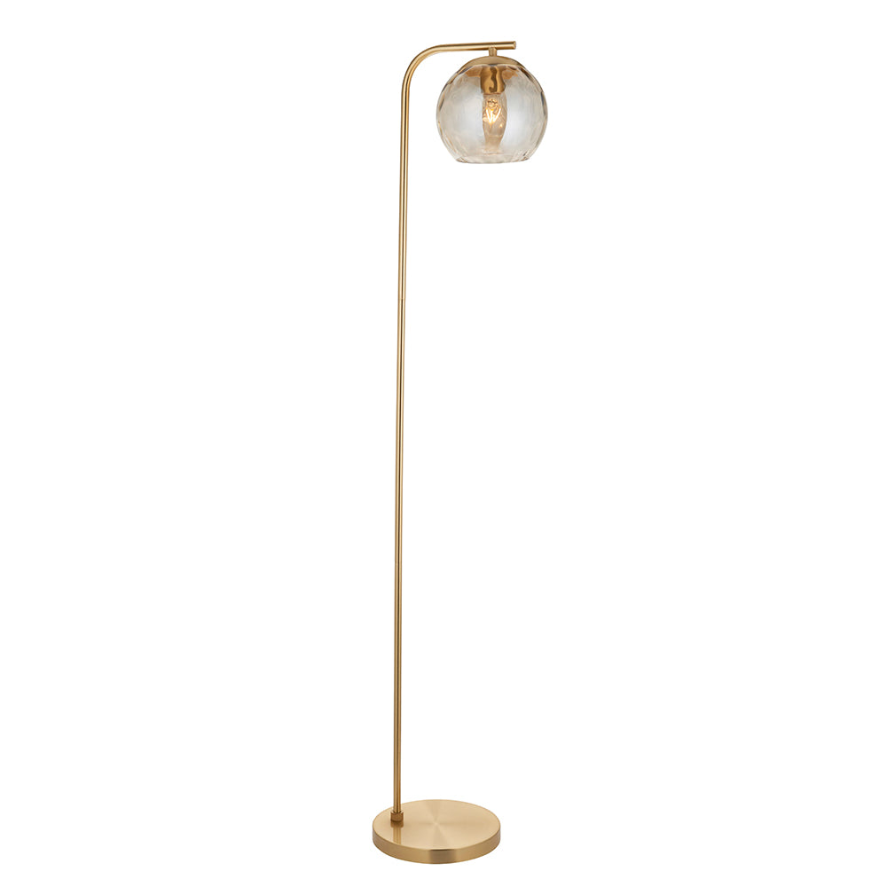 Dimple Floor Lamp. Brushed Brass