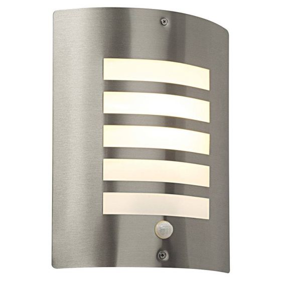 Bianco Wall Light With Motion Sensor. Stainless Steel